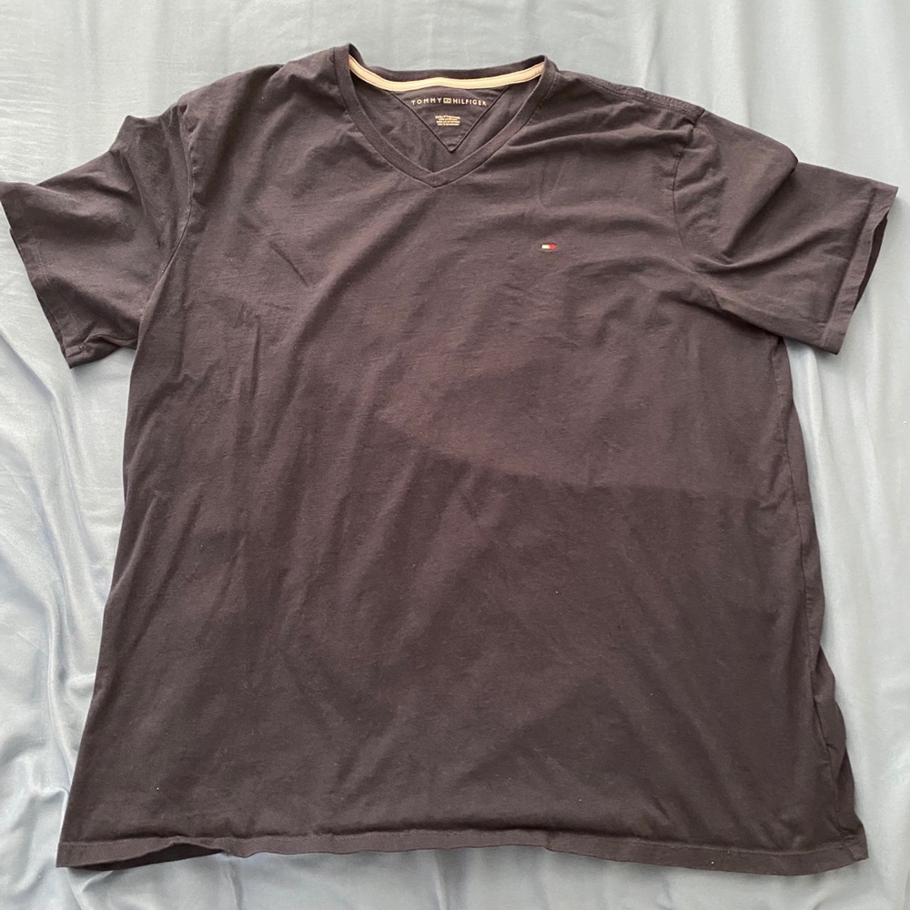 Navy blue Tommy Hilfiger v neck tee